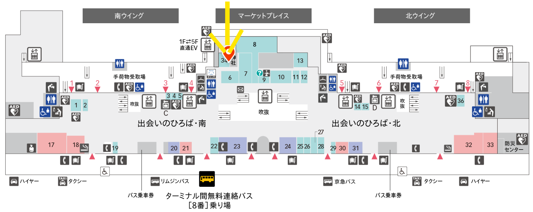 羽田空港POWER-LOUNGE-CENTER　場所
